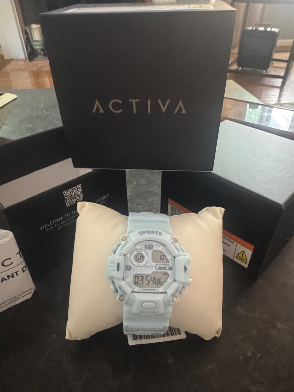 Ativa Pastel Blue Digital Sports Watch